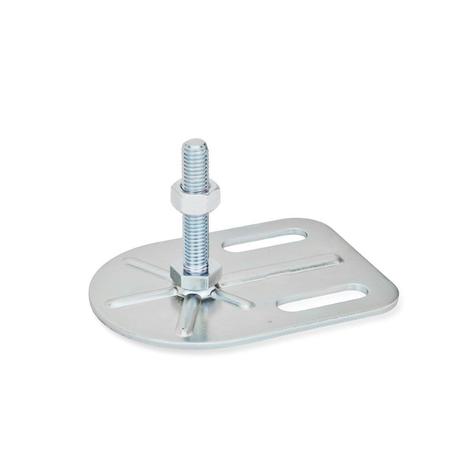 J.W. WINCO JW Winco GN 42-80-1/2X13-150-G0-SK Leveling Feet 42-80-1/2X13-150-G0-SK